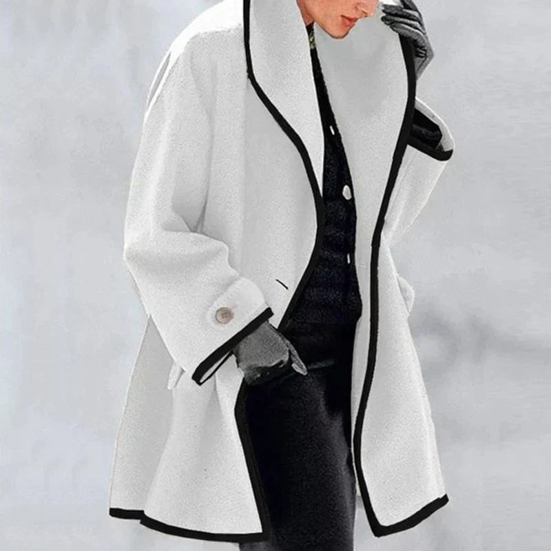 Vasterlie - Oversized Shawl Collar Trench Coat Autumn Layering