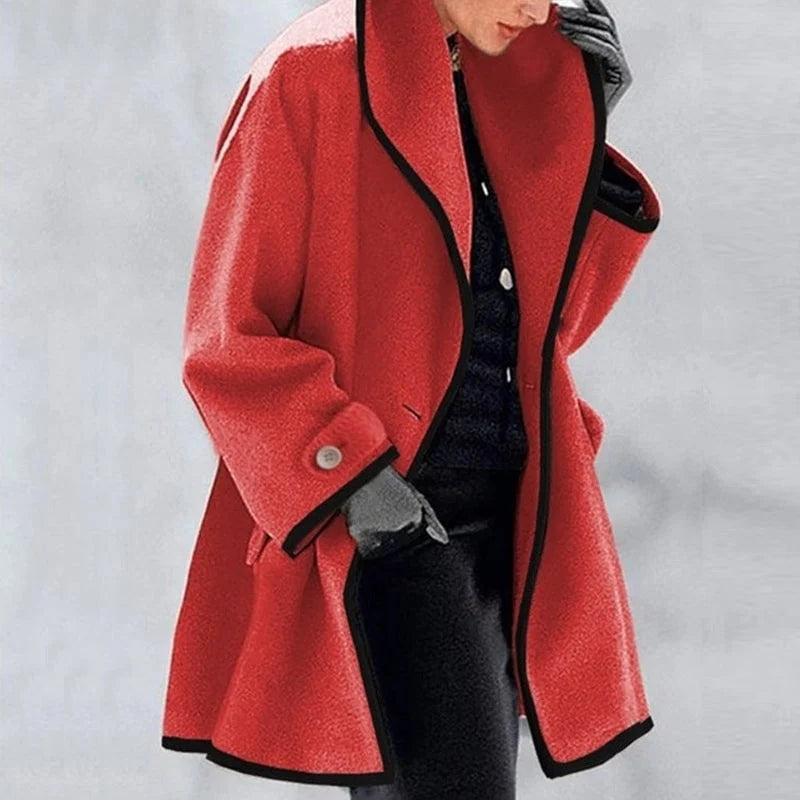 Vasterlie - Oversized Shawl Collar Trench Coat Autumn Layering — view 2 of 7