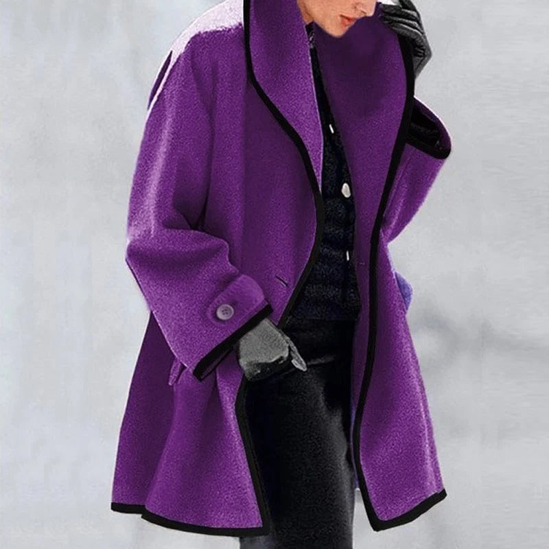 Vasterlie - Oversized Shawl Collar Trench Coat Autumn Layering — view 3 of 7