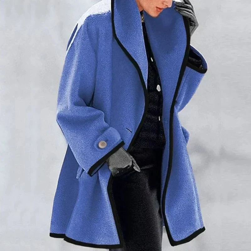 Vasterlie - Oversized Shawl Collar Trench Coat Autumn Layering — view 6 of 7