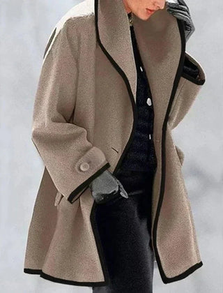Vasterlie - Oversized Shawl Collar Trench Coat Autumn Layering — view 7 of 7