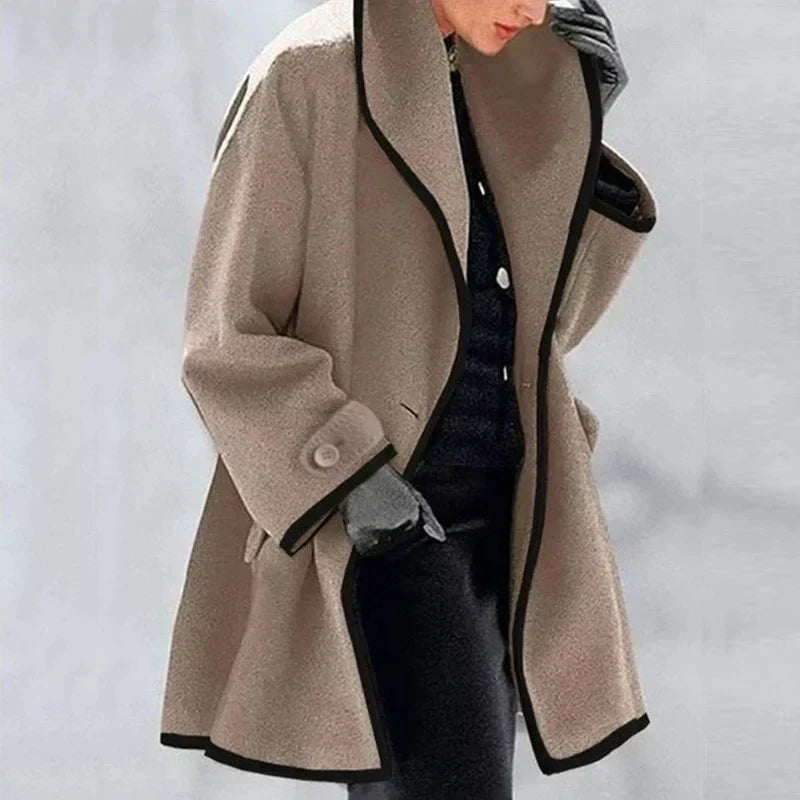 Vasterlie - Oversized Shawl Collar Trench Coat Autumn Layering — view 7 of 7