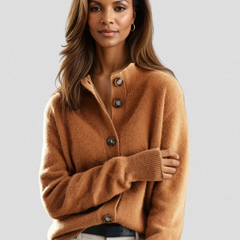 Vellora - Button Front Knit Cardigan Everyday Layering