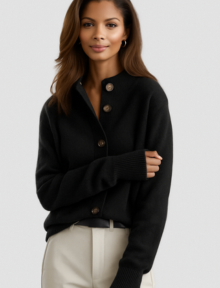 Vellora - Button Front Knit Cardigan Everyday Layering — view 10 of 10