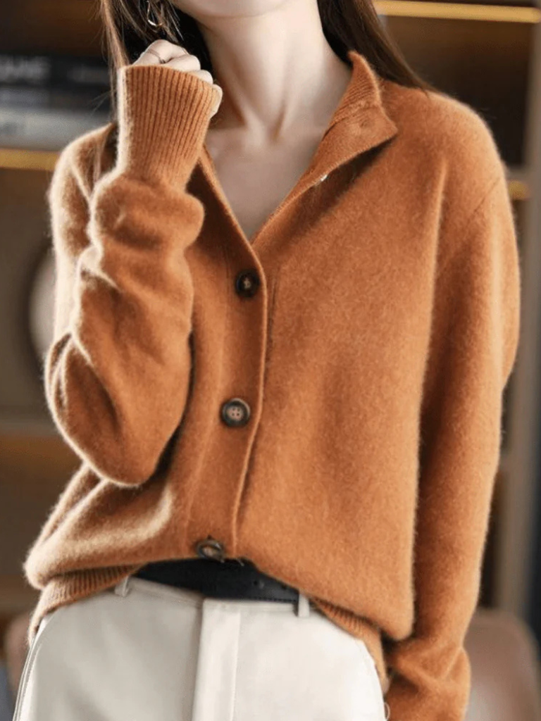 Vellora - Button Front Knit Cardigan Everyday Layering — view 2 of 10