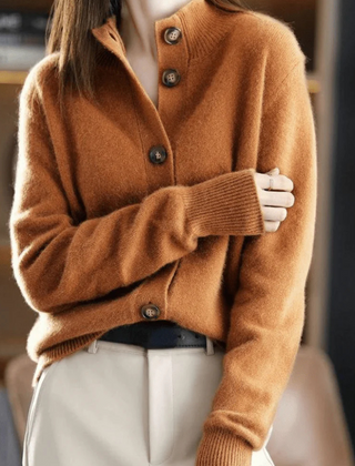 Vellora - Button Front Knit Cardigan Everyday Layering — view 3 of 10