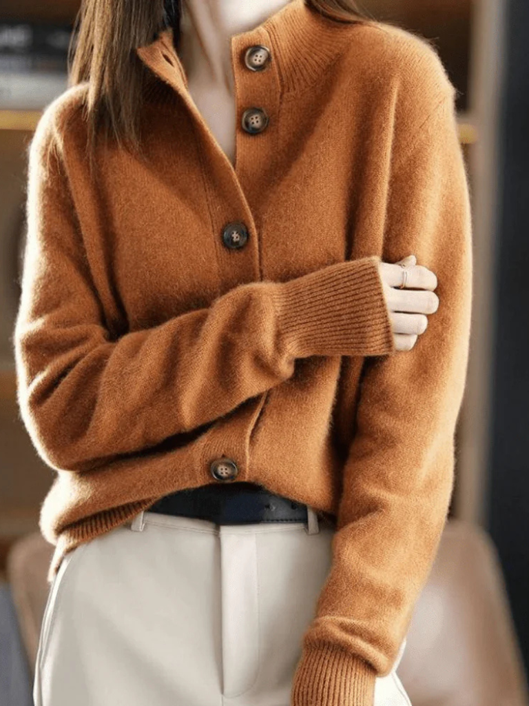 Vellora - Button Front Knit Cardigan Everyday Layering — view 3 of 10
