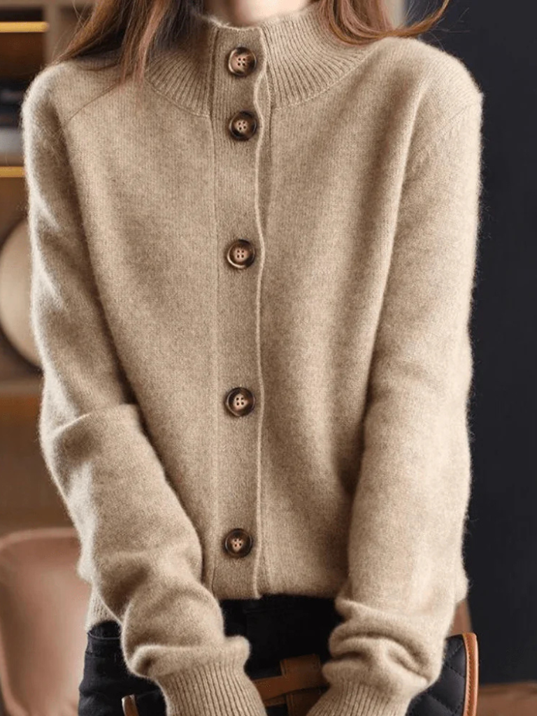 Vellora - Button Front Knit Cardigan Everyday Layering — view 4 of 10