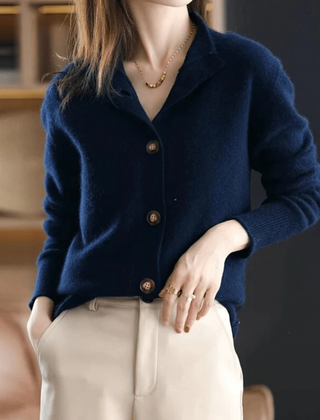 Vellora - Button Front Knit Cardigan Everyday Layering — view 8 of 10