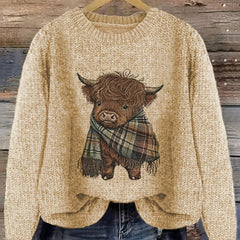 Vellora - Chunky Knit Crewneck Pullover Everyday Wear