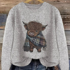 Vellora - Chunky Knit Crewneck Pullover Everyday Wear — view 2 of 7