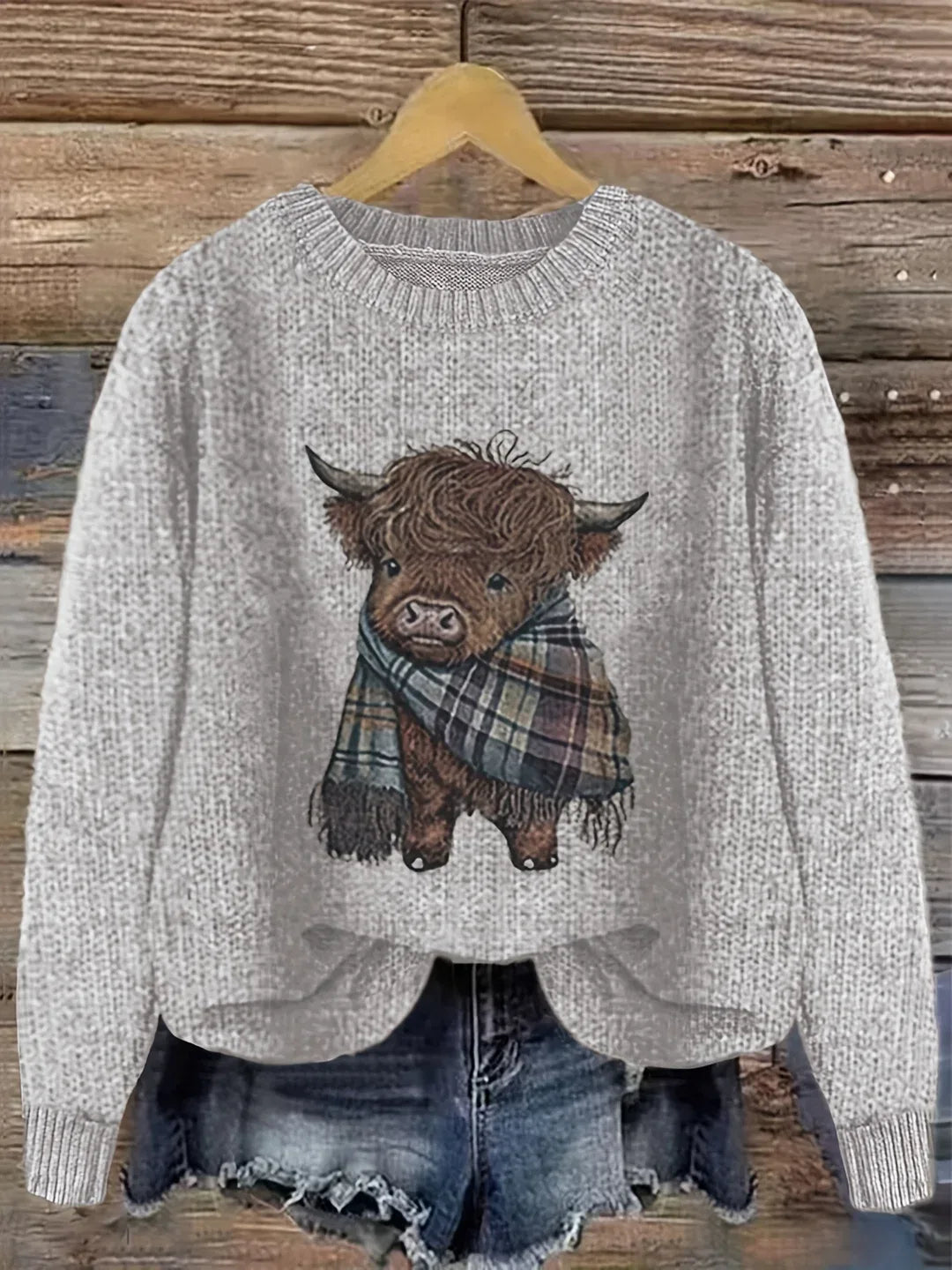 Vellora - Chunky Knit Crewneck Pullover Everyday Wear — view 2 of 7