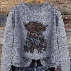 Vellora - Chunky Knit Crewneck Pullover Everyday Wear — view 3 of 7