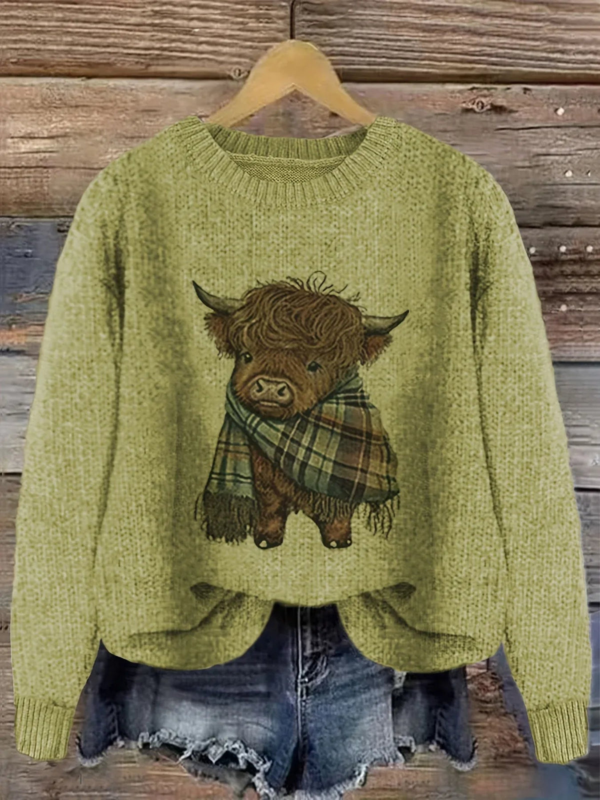 Vellora - Chunky Knit Crewneck Pullover Everyday Wear — view 4 of 7