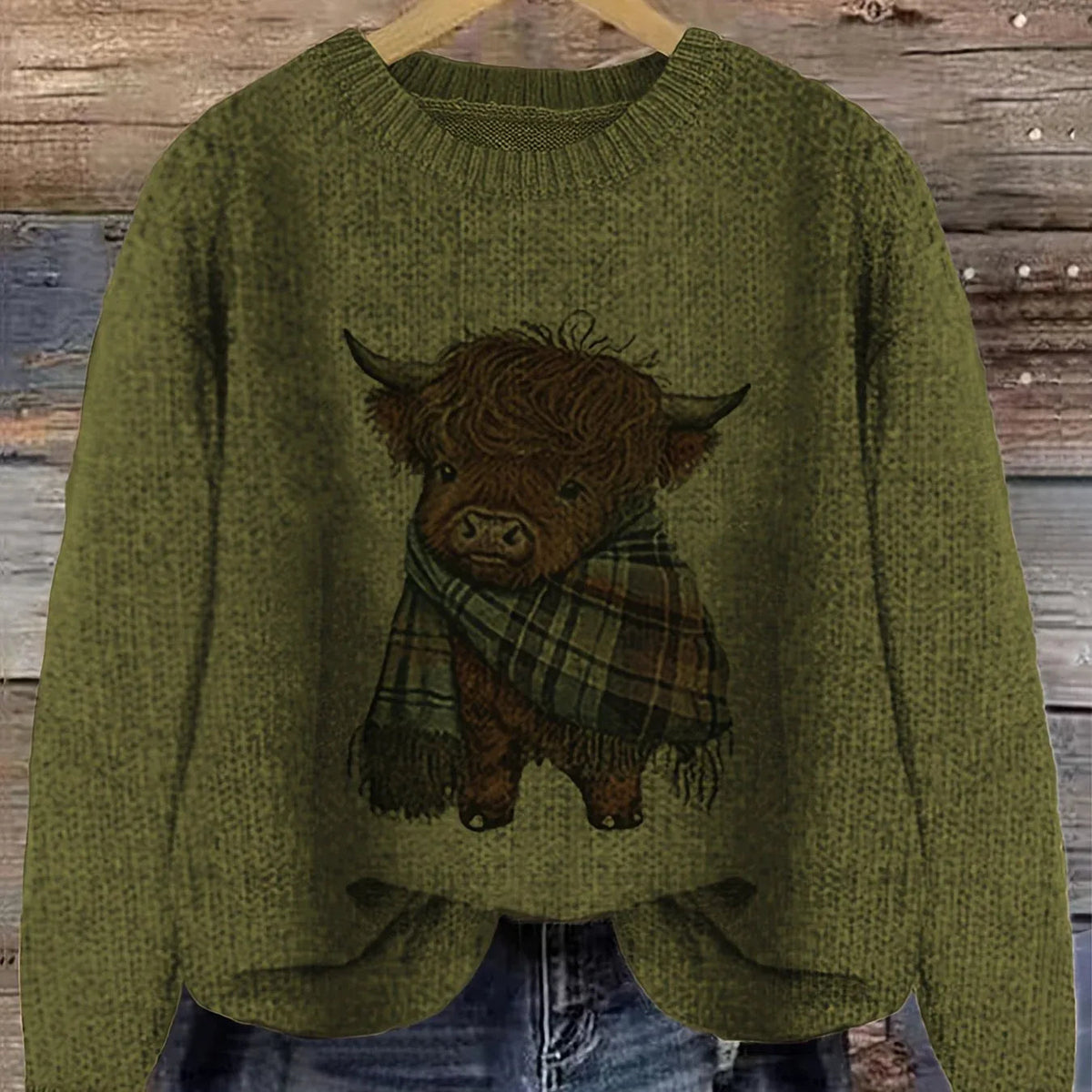 Vellora - Chunky Knit Crewneck Pullover Everyday Wear — view 7 of 7