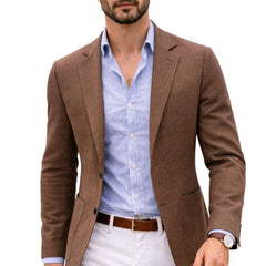 Vellorin - Notch Lapel Knit Blazer For Men — view 5 of 7