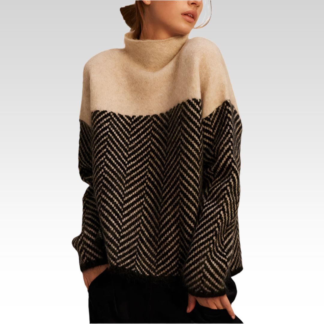 Velmara - Fine Knit Turtleneck Sweater Autumn Layering