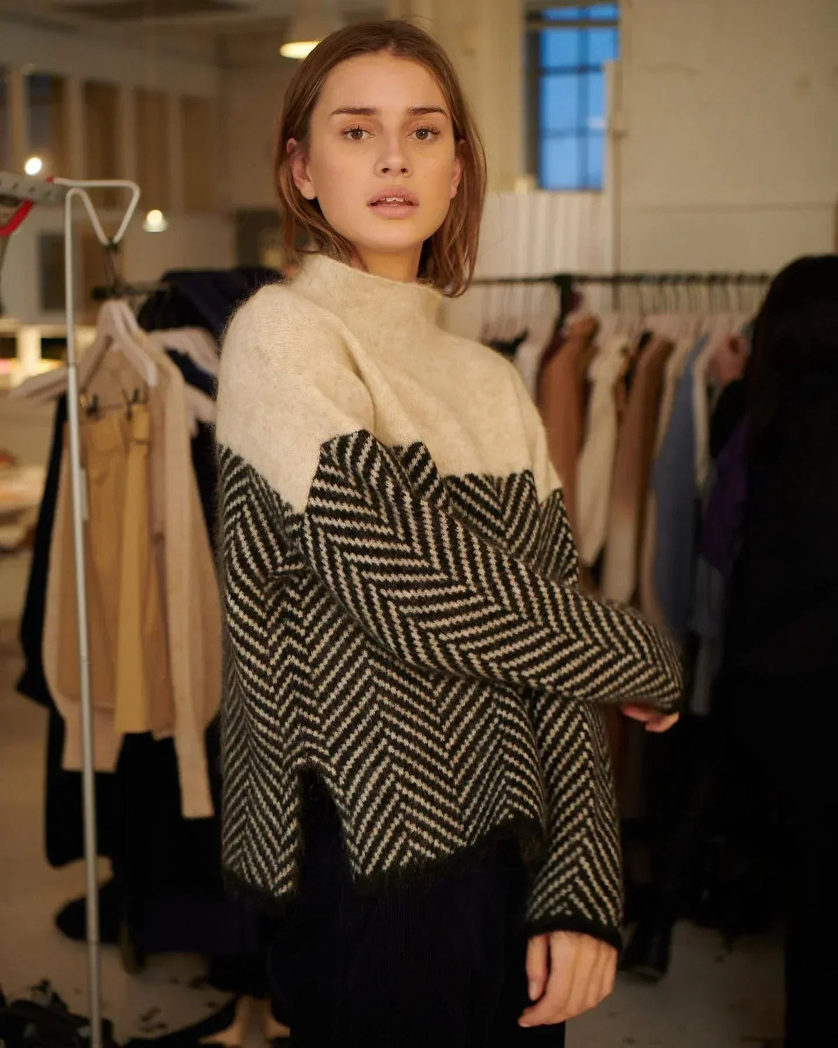 Velmara - Fine Knit Turtleneck Sweater Autumn Layering — view 2 of 8