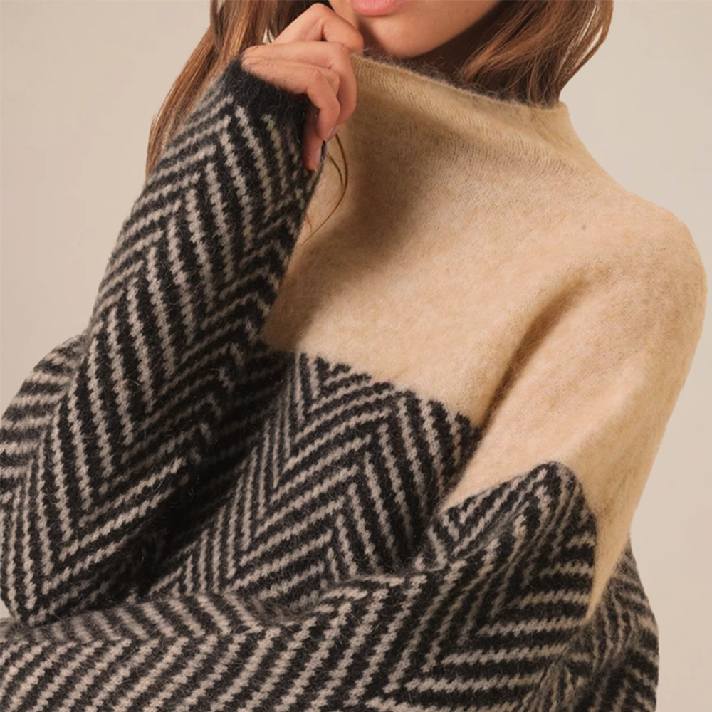 Velmara - Fine Knit Turtleneck Sweater Autumn Layering — view 3 of 8