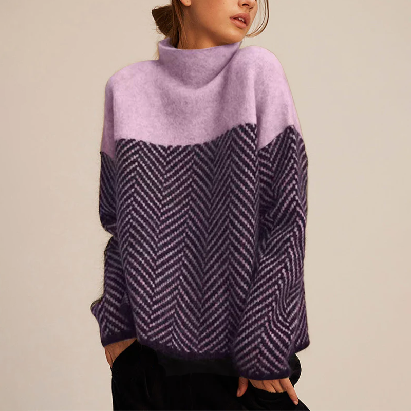 Velmara - Fine Knit Turtleneck Sweater Autumn Layering — view 4 of 8