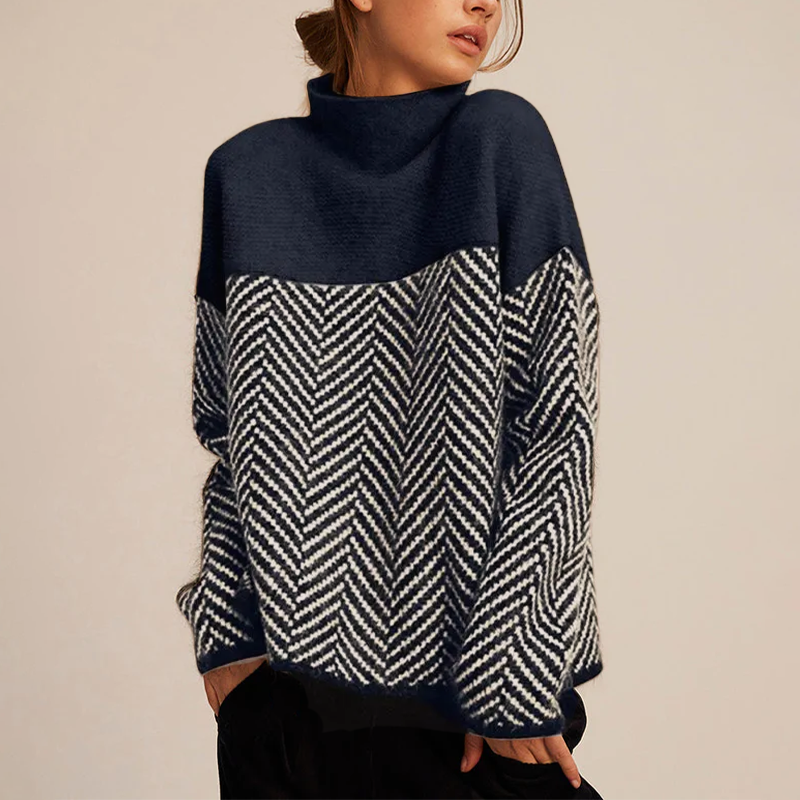 Velmara - Fine Knit Turtleneck Sweater Autumn Layering — view 5 of 8