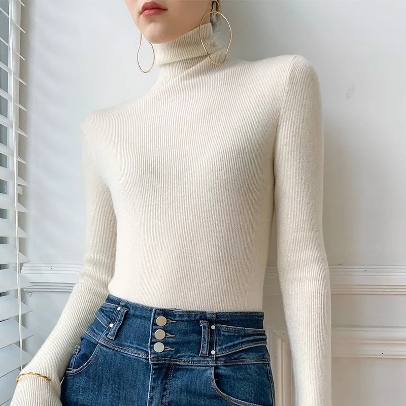 Velmora - Cashmere Turtleneck Sweater Cold Weather Layering — view 4 of 8