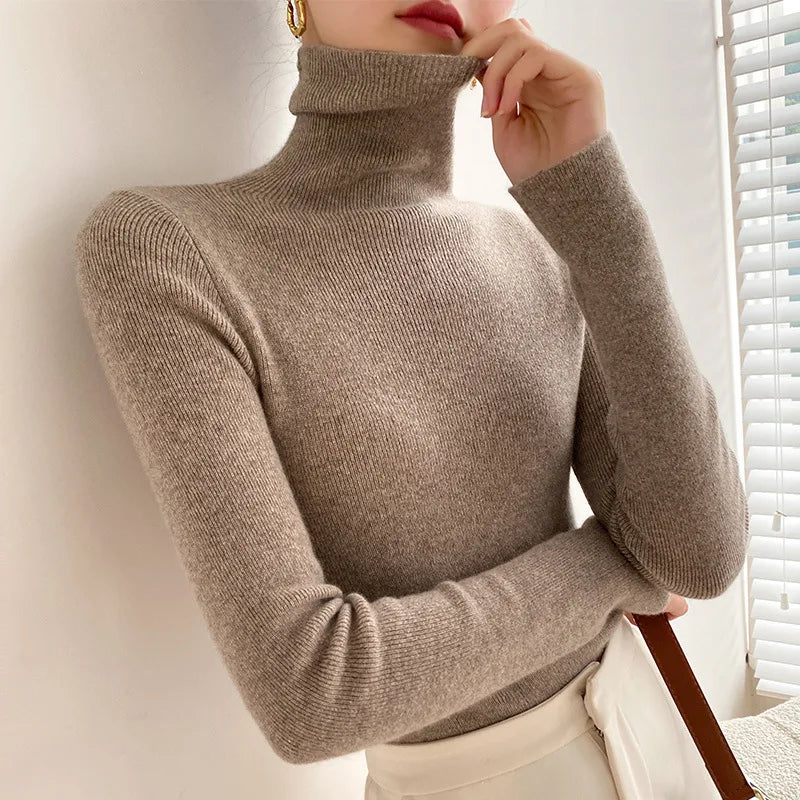 Velmora - Cashmere Turtleneck Sweater Cold Weather Layering — view 6 of 8