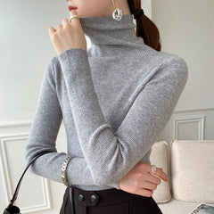 Velmora - Cashmere Turtleneck Sweater Cold Weather Layering — view 7 of 8