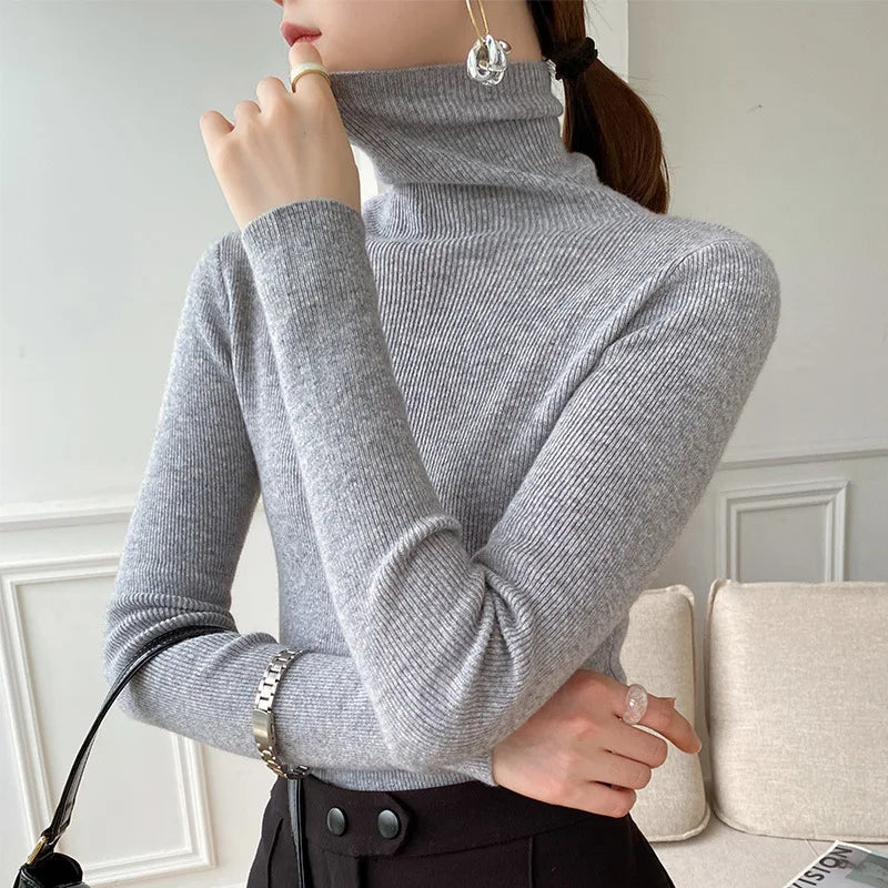 Velmora - Cashmere Turtleneck Sweater Cold Weather Layering — view 7 of 8
