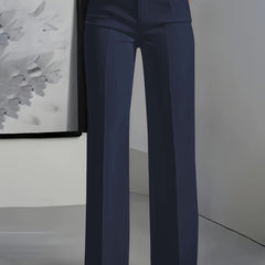 Verailla - Wide Leg Structured Trousers Office And Weekend Wear