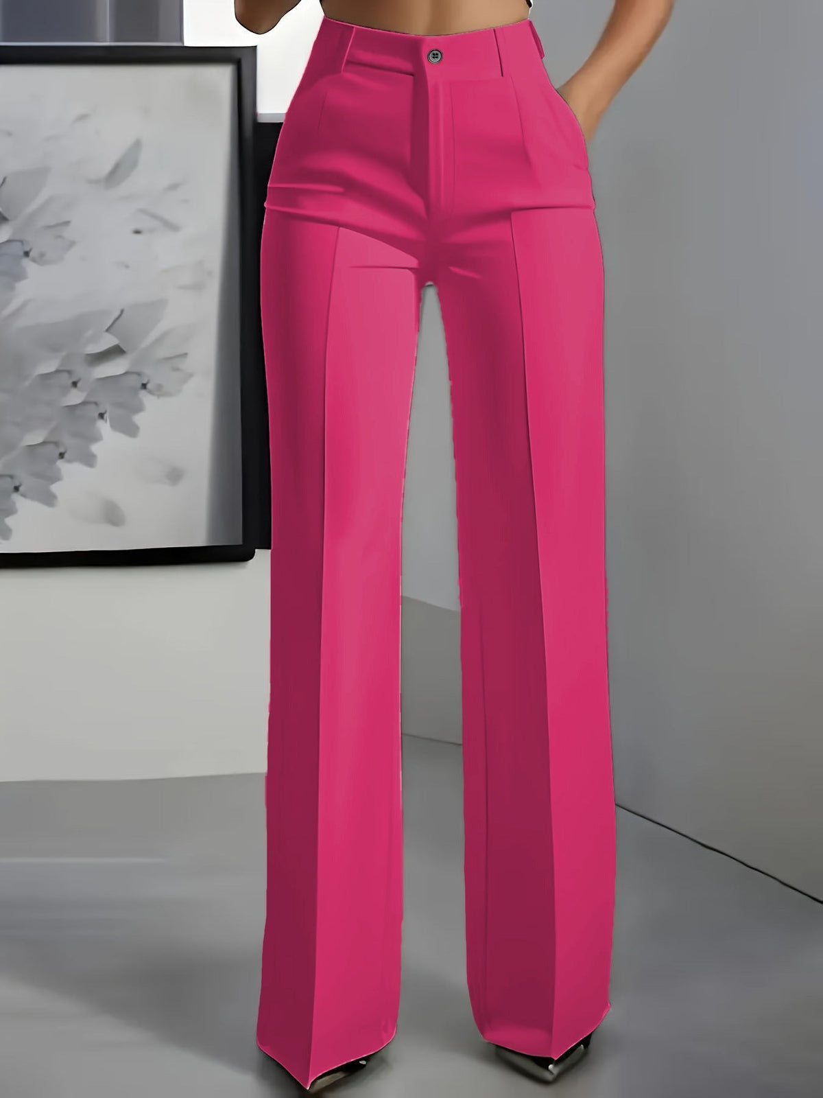 Verailla - Wide Leg Structured Trousers Office And Weekend Wear — view 4 of 8