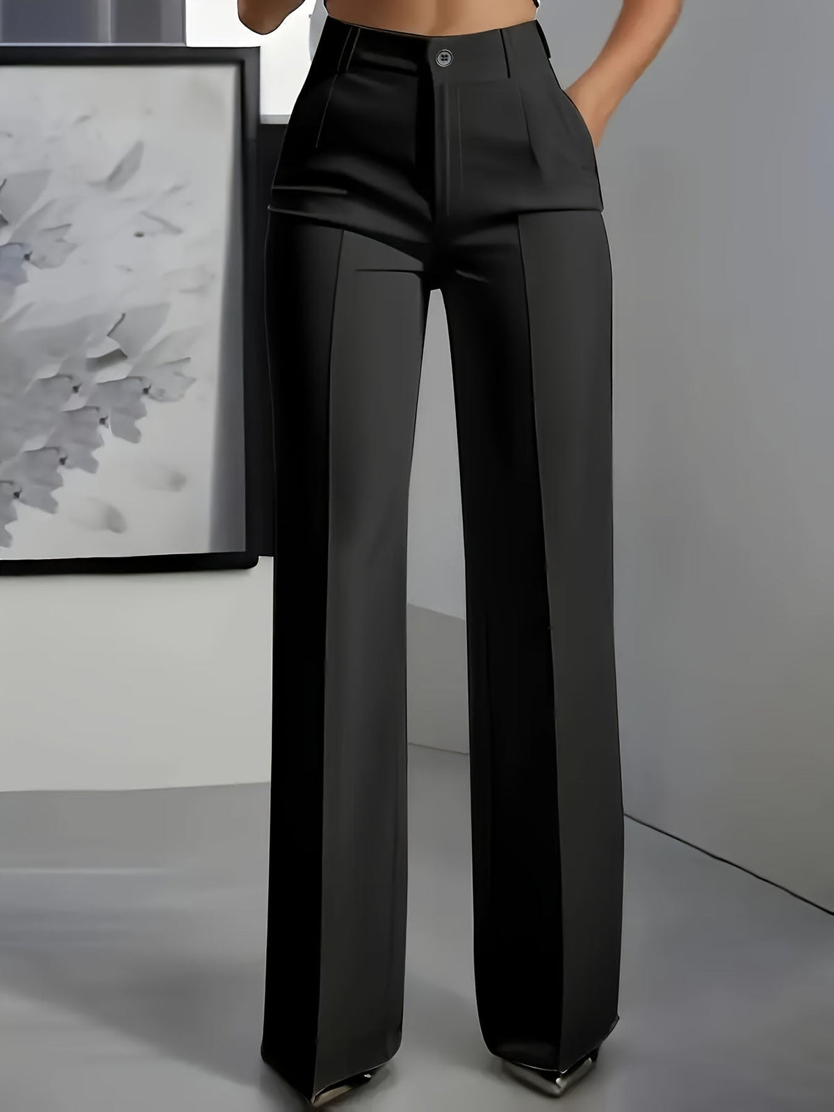Verailla - Wide Leg Structured Trousers Office And Weekend Wear — view 8 of 8