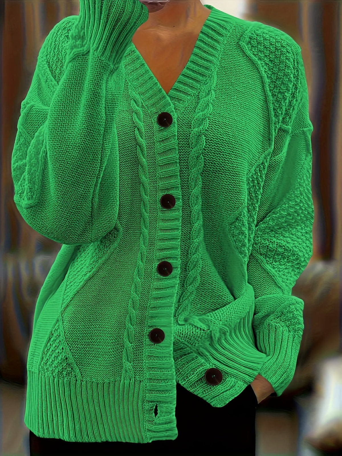 Verdelle - Textured Cardigan For Everyday Autumn Layering — view 2 of 10