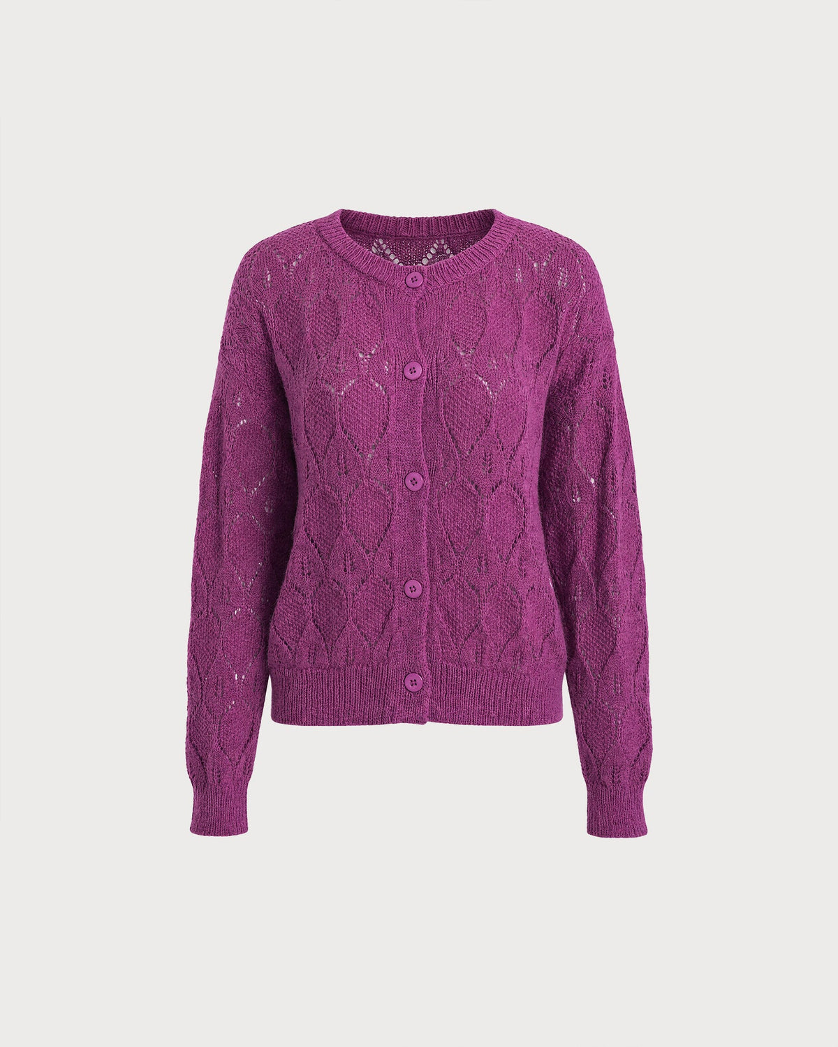 Verlette - Cut Out Knit Cardigan Autumn Winter Wear — view 2 of 4