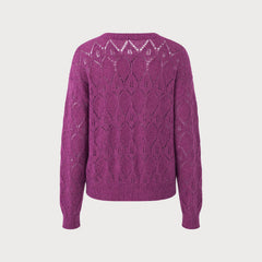 Verlette - Cut Out Knit Cardigan Autumn Winter Wear — view 3 of 4