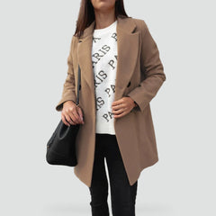 Verlora - Wool Blend Coat Jacket Everyday Wear