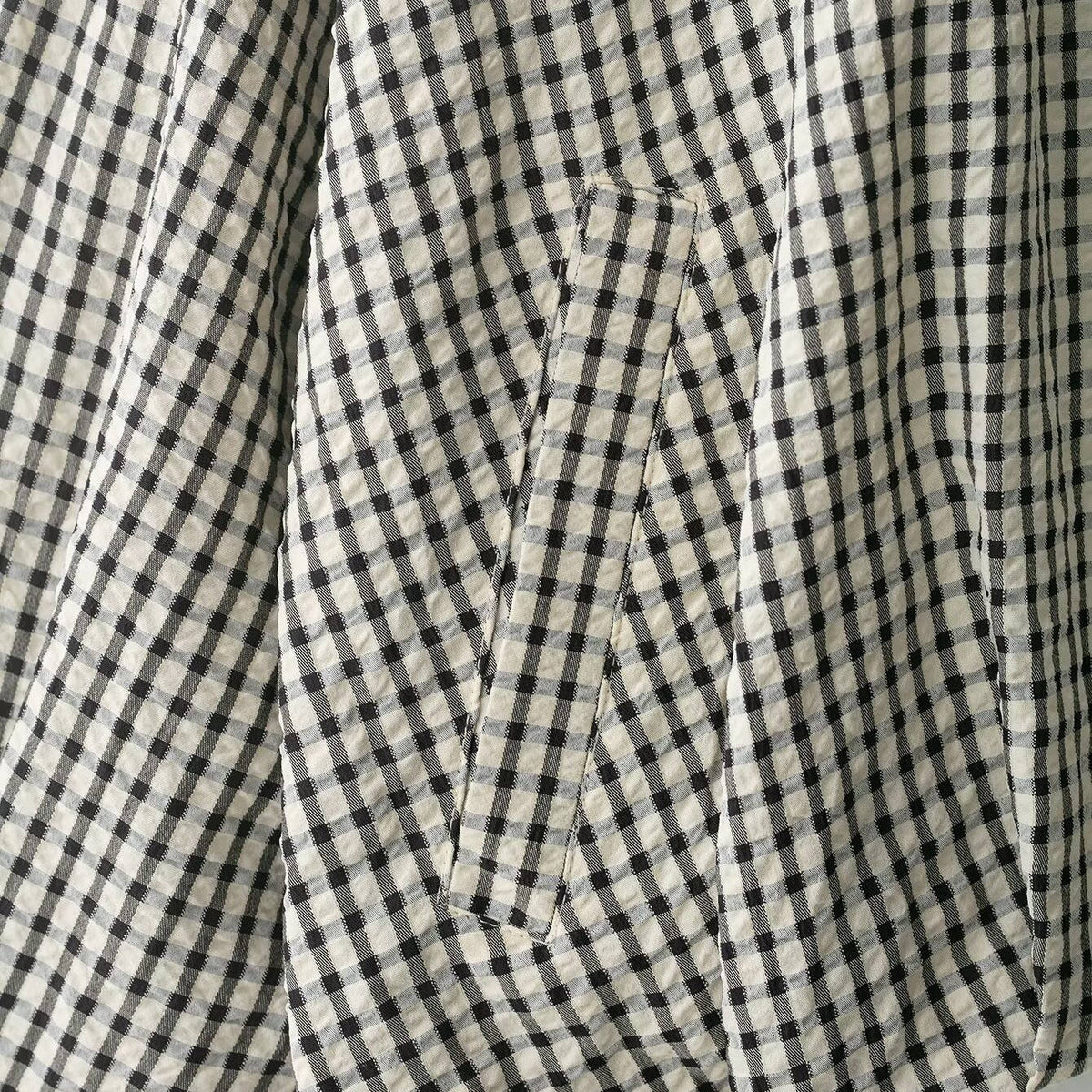 Vernetta - Cropped Plaid Zip Up Jacket Everyday Layering — view 3 of 8