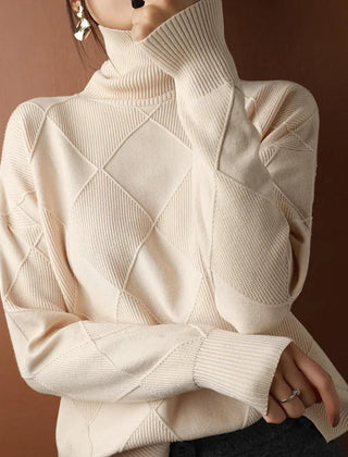 Verrelle - Wool Turtleneck Sweater Fall Spring Layering