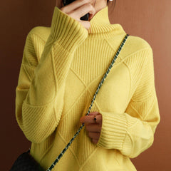 Verrelle - Wool Turtleneck Sweater Fall Spring Layering — view 2 of 7