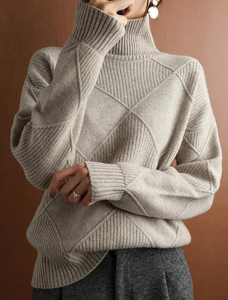 Verrelle - Wool Turtleneck Sweater Fall Spring Layering — view 3 of 7