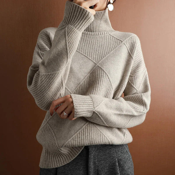 Verrelle - Wool Turtleneck Sweater Fall Spring Layering — view 3 of 7