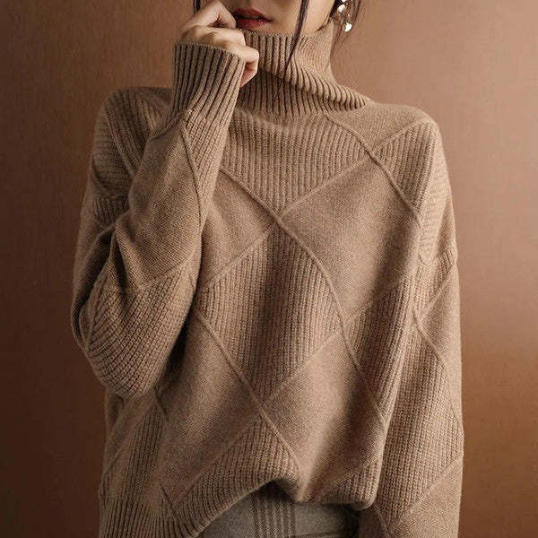 Verrelle - Wool Turtleneck Sweater Fall Spring Layering — view 4 of 7