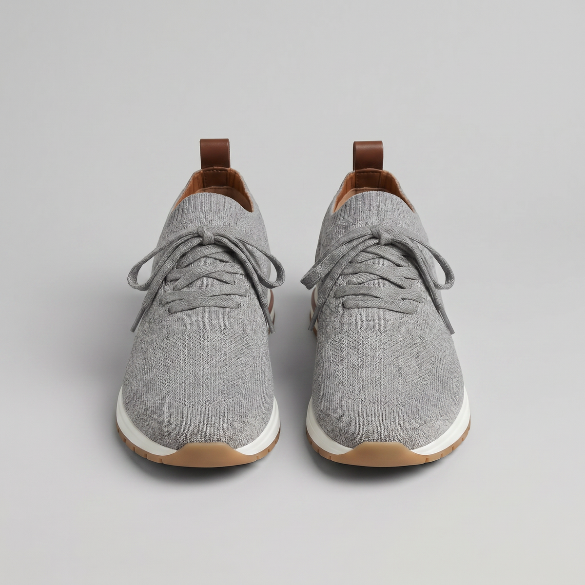Vessario - Knit Sock Lace-Up Trainers Smart Casual Wear — view 10 of 10
