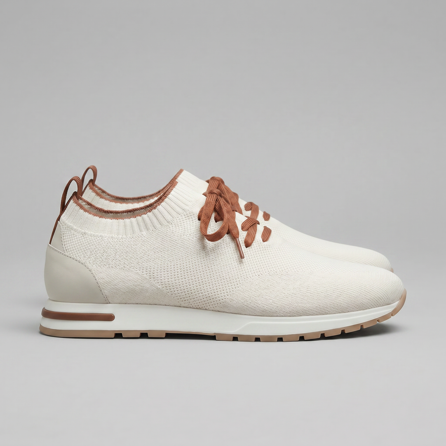 Vessario - Knit Sock Lace-Up Trainers Smart Casual Wear — view 2 of 10