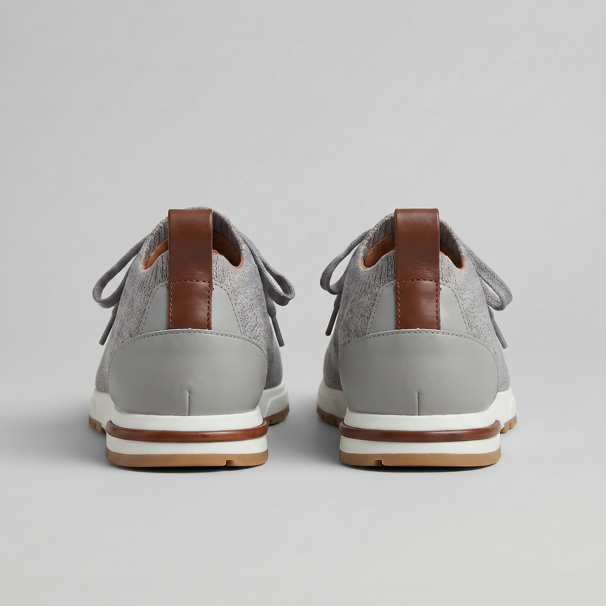 Vessario - Knit Sock Lace-Up Trainers Smart Casual Wear — view 8 of 10