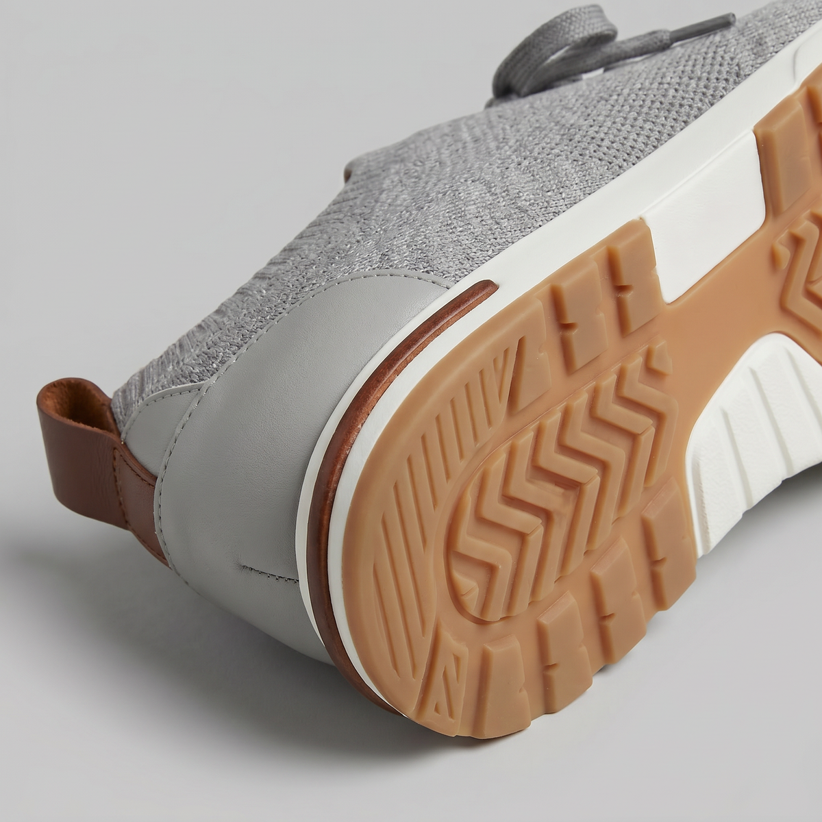 Vessario - Knit Sock Lace-Up Trainers Smart Casual Wear — view 9 of 10