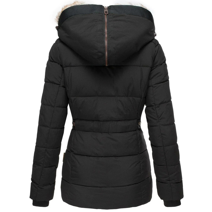 Warmelle - Belted Puffer Jacket Fall Winter Wear — view 2 of 8