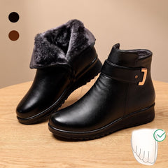 Wintera - Fur-Lined Wedge Ankle Boots Cold Weather Wear — view 3 of 5