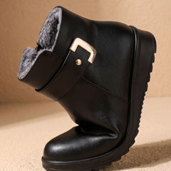 Wintera - Fur-Lined Wedge Ankle Boots Cold Weather Wear — view 5 of 5