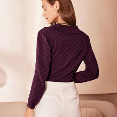 Pellina - Pearl Button Knit Top Autumn Winter Wear — view 5 of 7